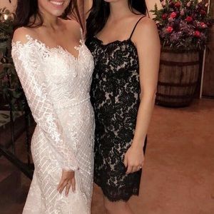 Black lace dress Valentine’s Day!!!